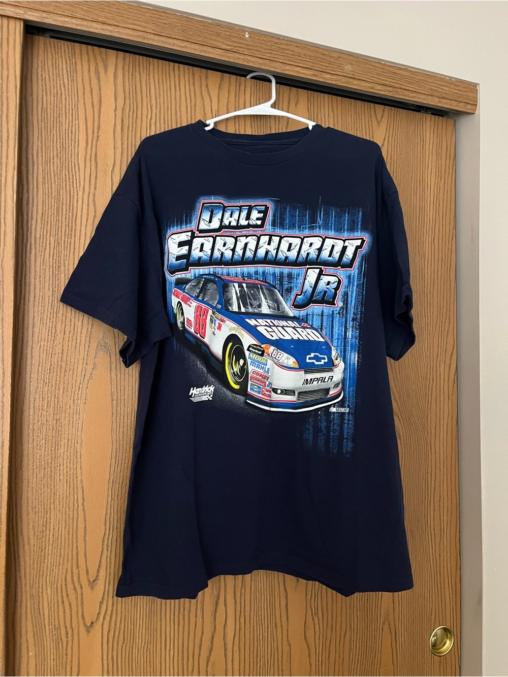 Vintage Dale Earnhardt Jr. Men’s Navy Graphic NASCAR Tee #88 Size XL